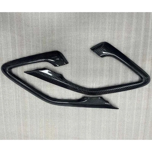 100% Carbon Fiber Interior Door Handle Frame Cover For Nissan GTR R35 2008-2016