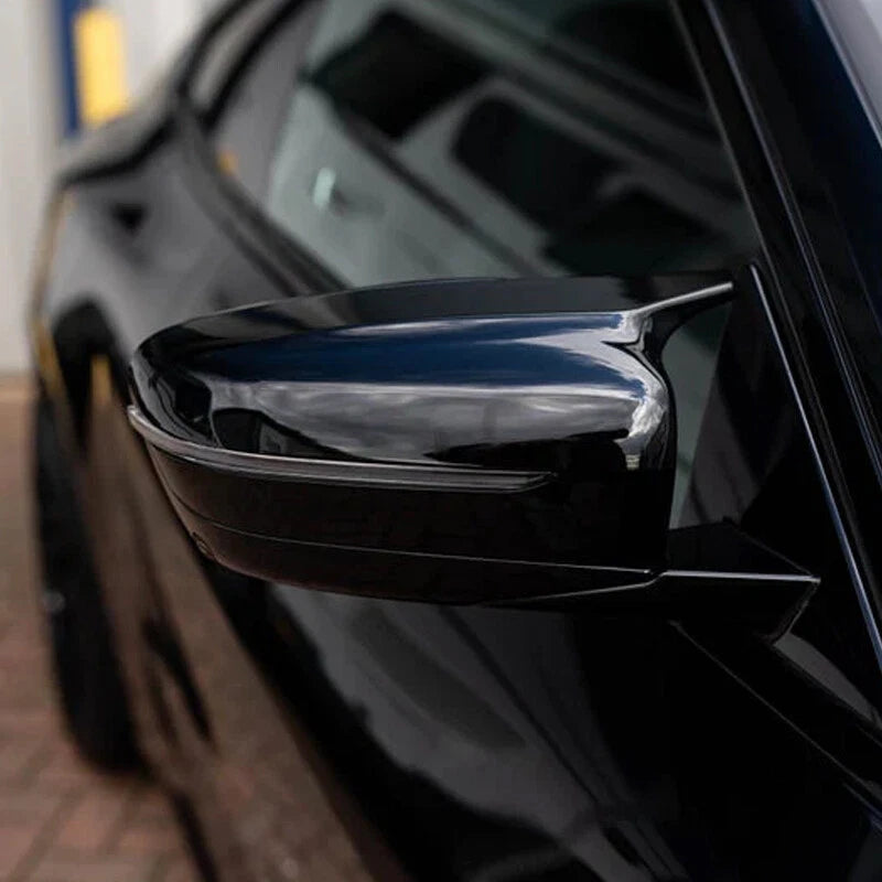 Gloss Black Side Mirror Cover Caps for BMW G20 G21 G22 G30 G31 G11 G14 G15 (2019-2023)