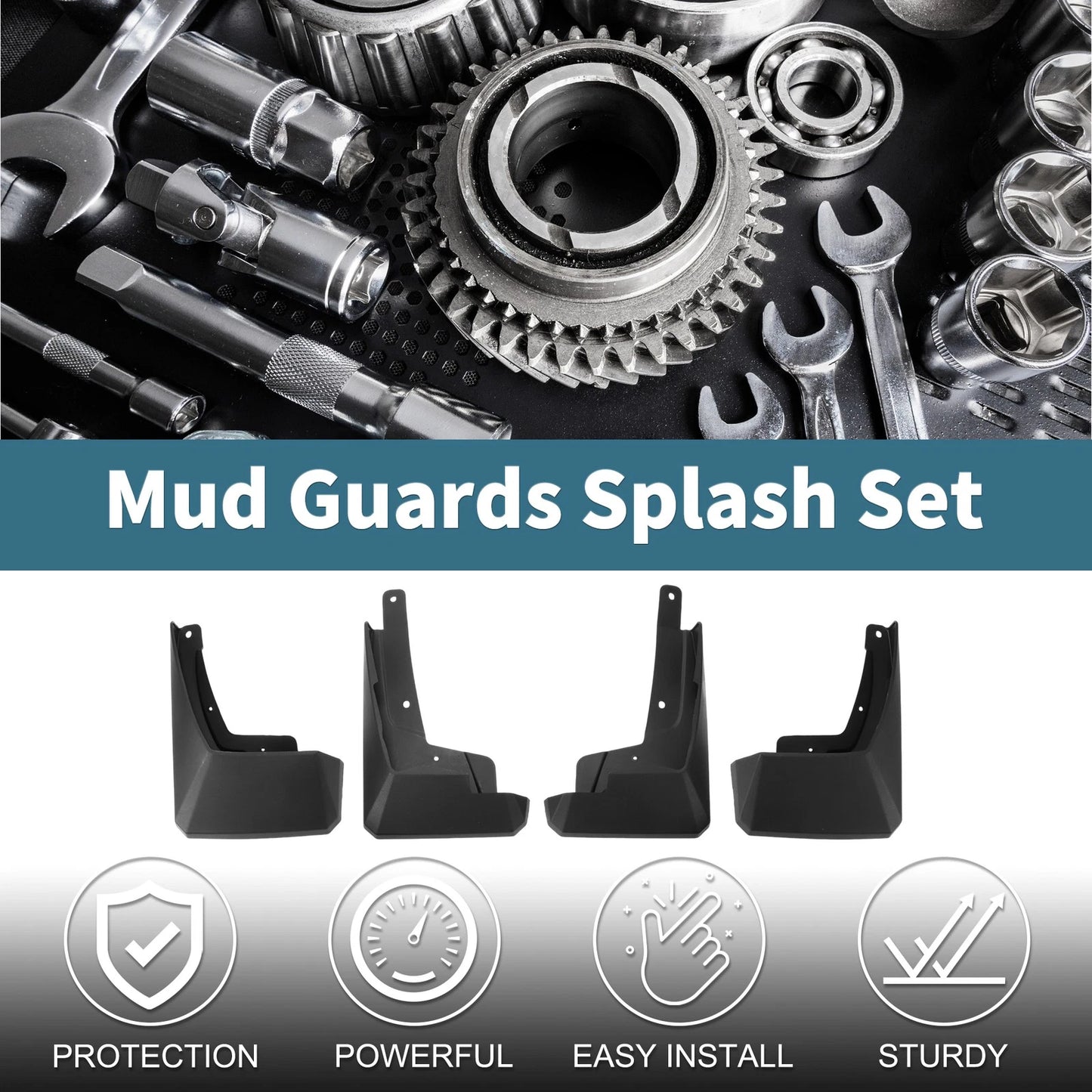 Mud Flaps Splash Guards / 1 Set for Toyota RUSH (2018–2022)