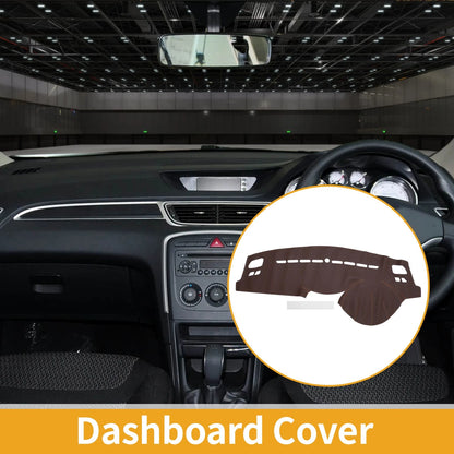 Dashboard Cover Mat for Peugeot 308 (2007-2013) - Brown Anti-Slip