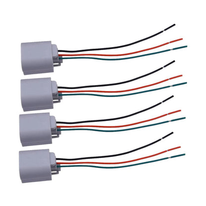 4 x H13 9008 Headlight Connector Pigtail Wire Harness for Ford F150 (2004-2019)