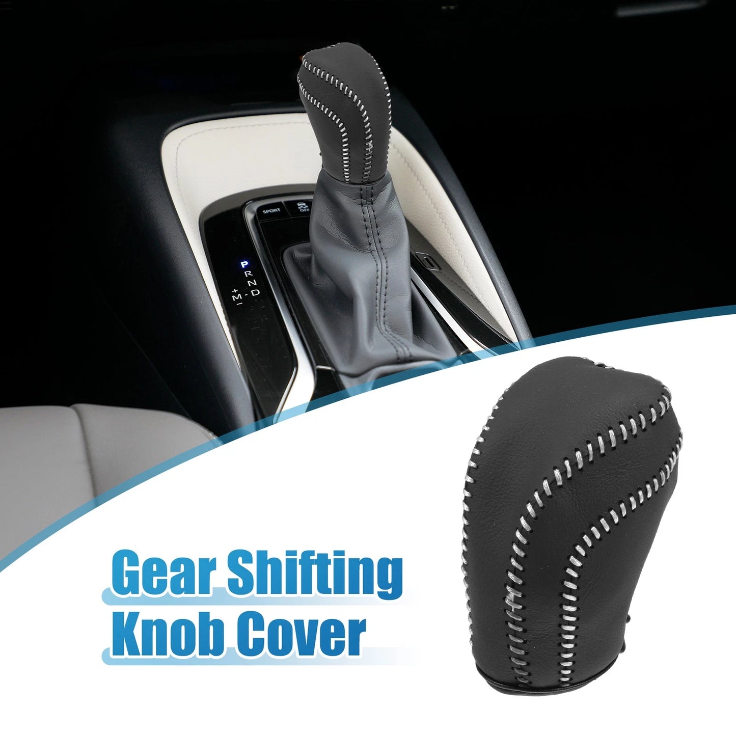 Gear Shifting Knob Cover Trim for Toyota Camry (2018-2023) Black Gray