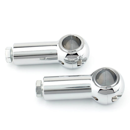 3" Chrome Handlebar Risers for Harley Davidson Cruisers