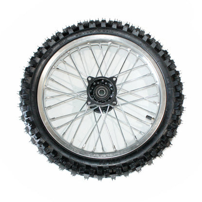 15mm Silver Axle Front Wheel Rim Tire for PIT PRO Dirt Bike