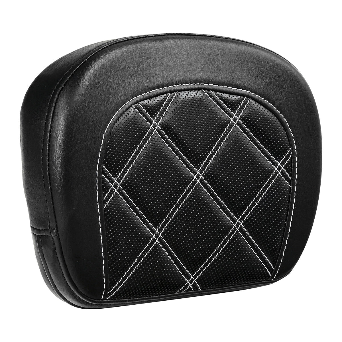 Black Passenger Sissy Bar Backrest Pad for Harley Touring Electra Glide (2014-2023)