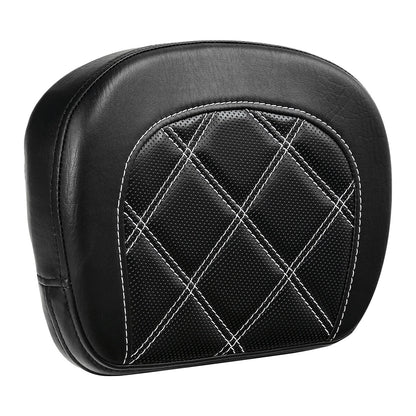 Black Passenger Sissy Bar Backrest Pad for Harley Touring Electra Glide (2014-2023)