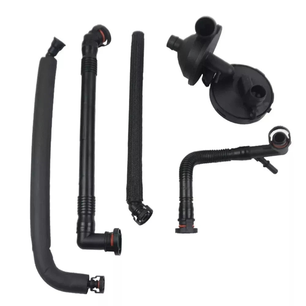5 x PCV Crankcase Vent Valve & Breather Hose for BMW E46 325i 330i (2000-2006)