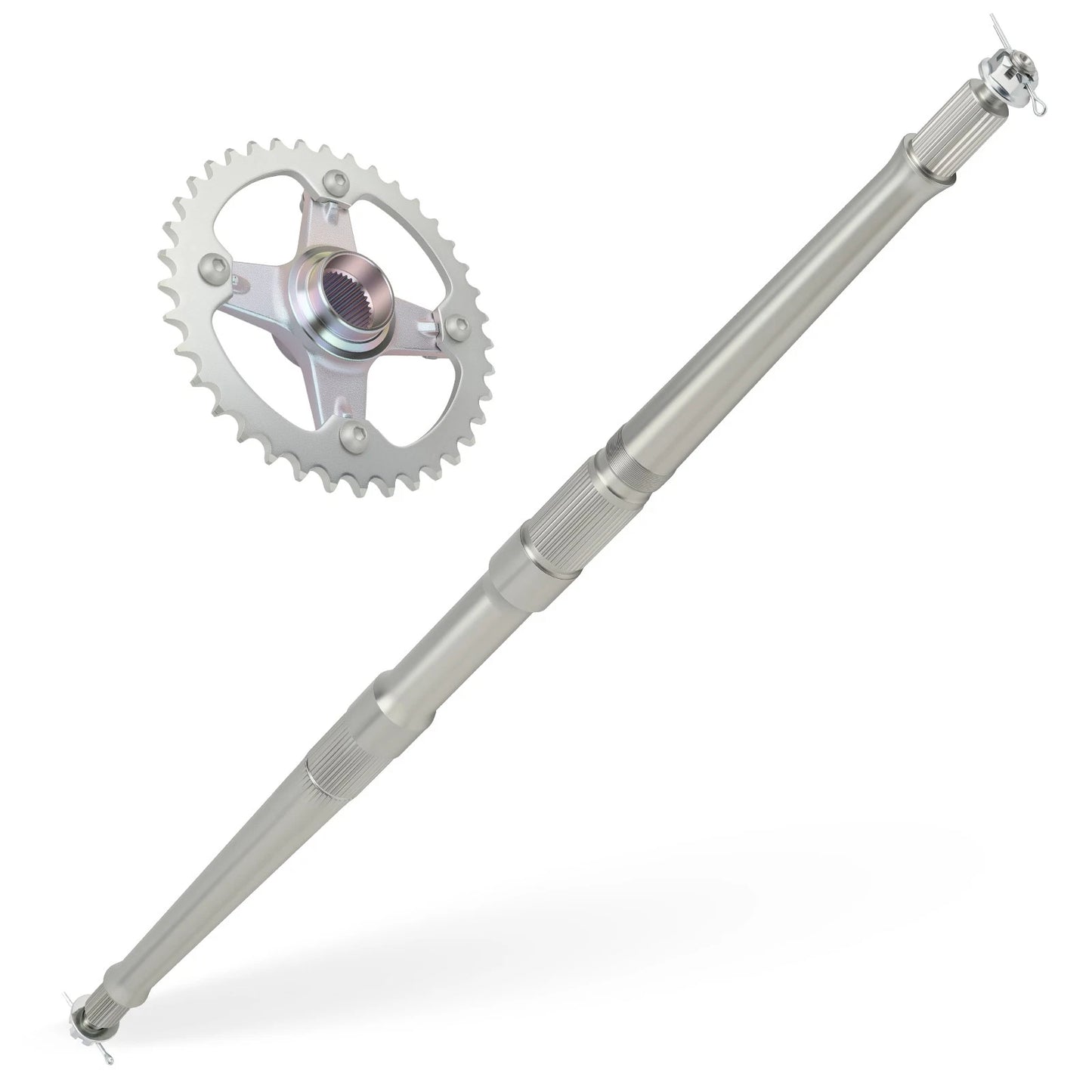 Rear Axle Shaft w/ Collar Sprocket Hub Kit for Yamaha YFZ450 (2004–2005)