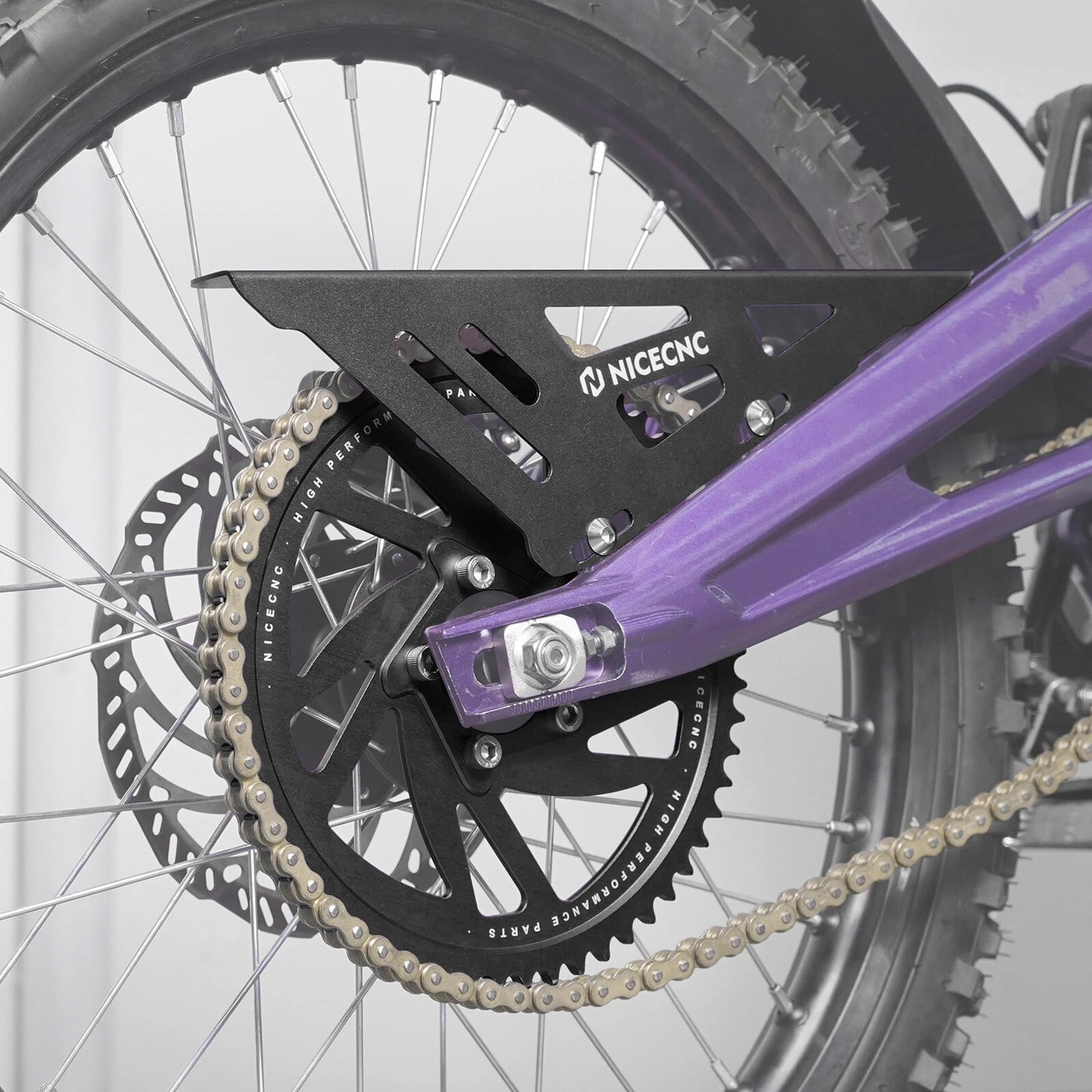 58T Rear Sprocket & CNC Chain Cover for Surron Light Bee X (2018-2023)