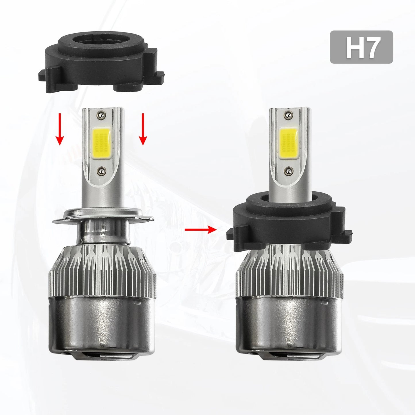 H7 LED Headlight Adapter Bases for Mazda CX-5 (2018-2022)
