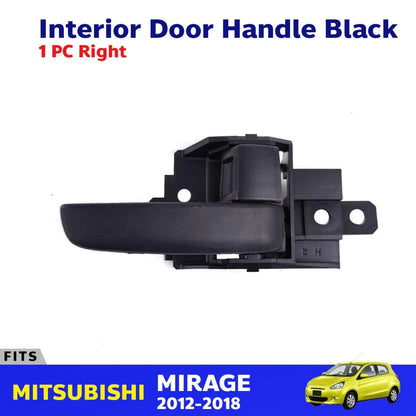 Interior Door Handle Inside Black Right Fits Mitsubishi Mirage 5D HB 2012-18 D06