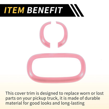 Front Rear Roof Reading Light Trim Covers for Jeep Wrangler JK (2007-2018)