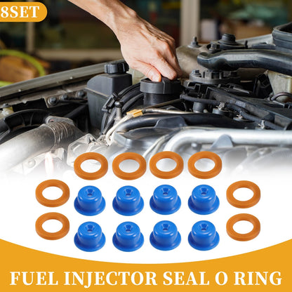 Fuel Injector Seal O Ring 8 Sets for Ford F-Series