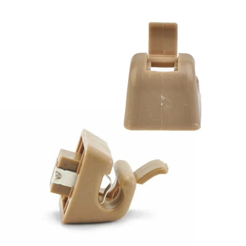 Beige Sun Visor Hook Clip Buckle for Mercedes Benz W201 W123 W124 W126