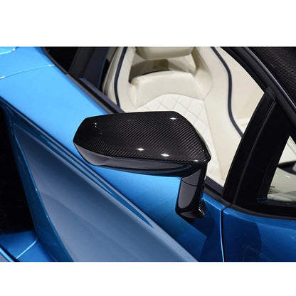 Carbon Fiber Mirror Cover Housing Shell For Lamborghini Aventador S SVJ 2017-20