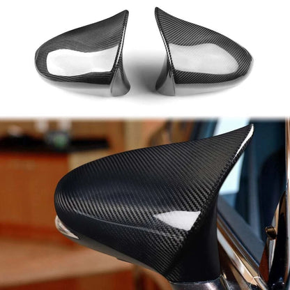 Carbon Fiber Stick-on Rearview Mirror Caps Cover For Lexus IS ES LS GS 2014-2020