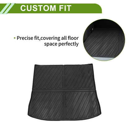 Rear Trunk Mat for Ford Edge 5 Seat 2015-2024 TPE Cargo Liner Replacement