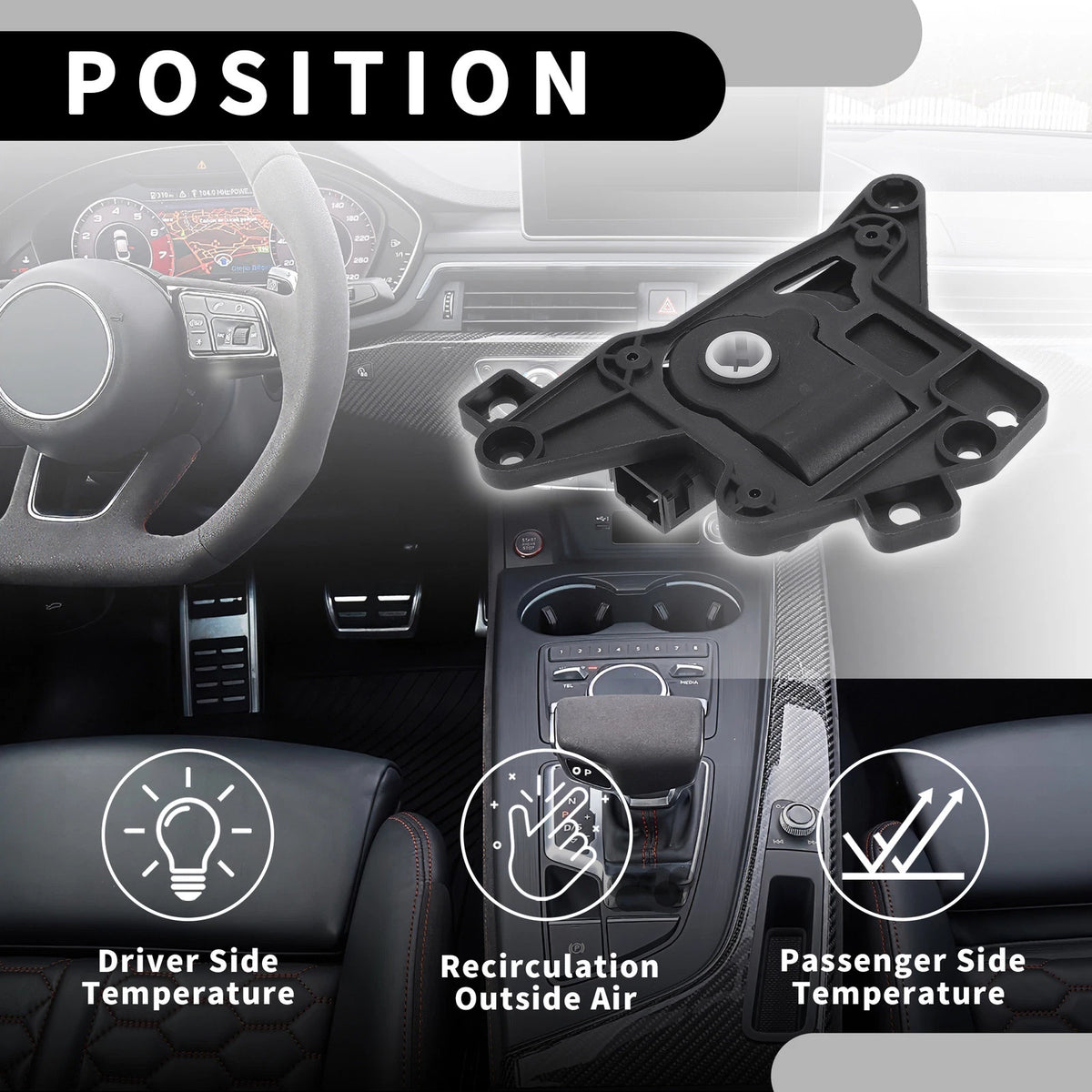 HVAC Heater Blend Door Control Actuator for Hyundai Elantra (2009-2010)