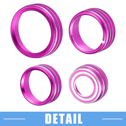 8 Pcs AC Vent Ring Cover Trim for GMC Sierra (2014-2018) Purple
