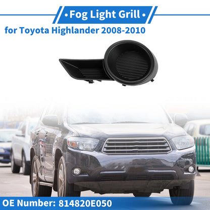 Front Bumper Fog Light Cover for Toyota Highlander