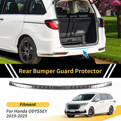 Rear Bumper Topper for Honda Odyssey 2019-2025 Silver Tone 1 Pcs