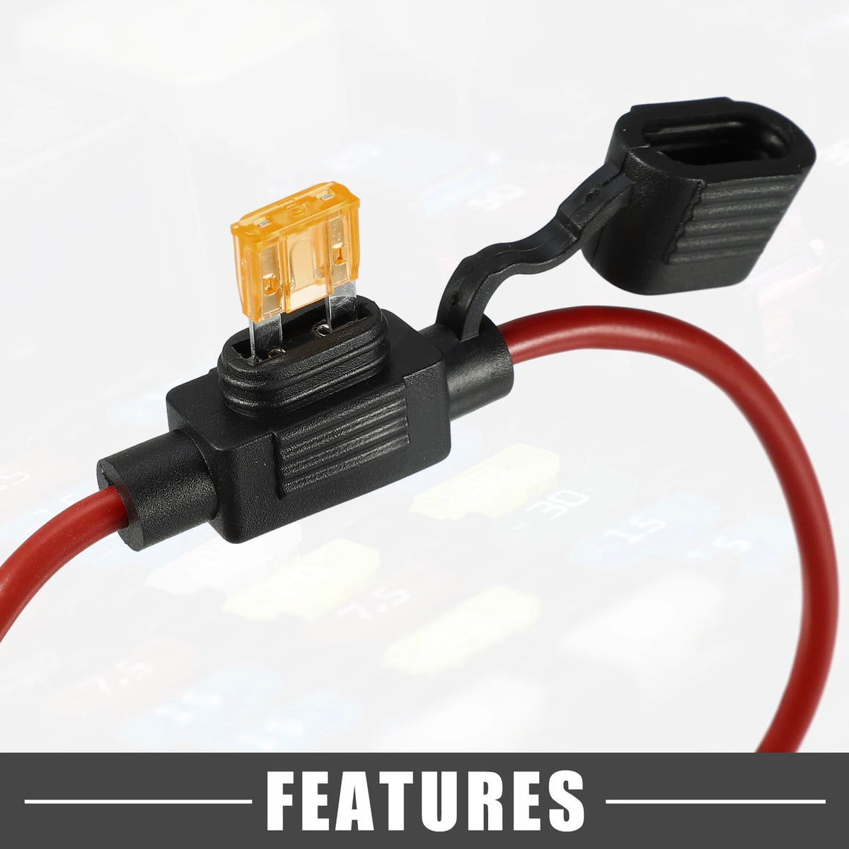 5A Mini Blade Style Fuse & 12 AWG Fuse Holder for Car
