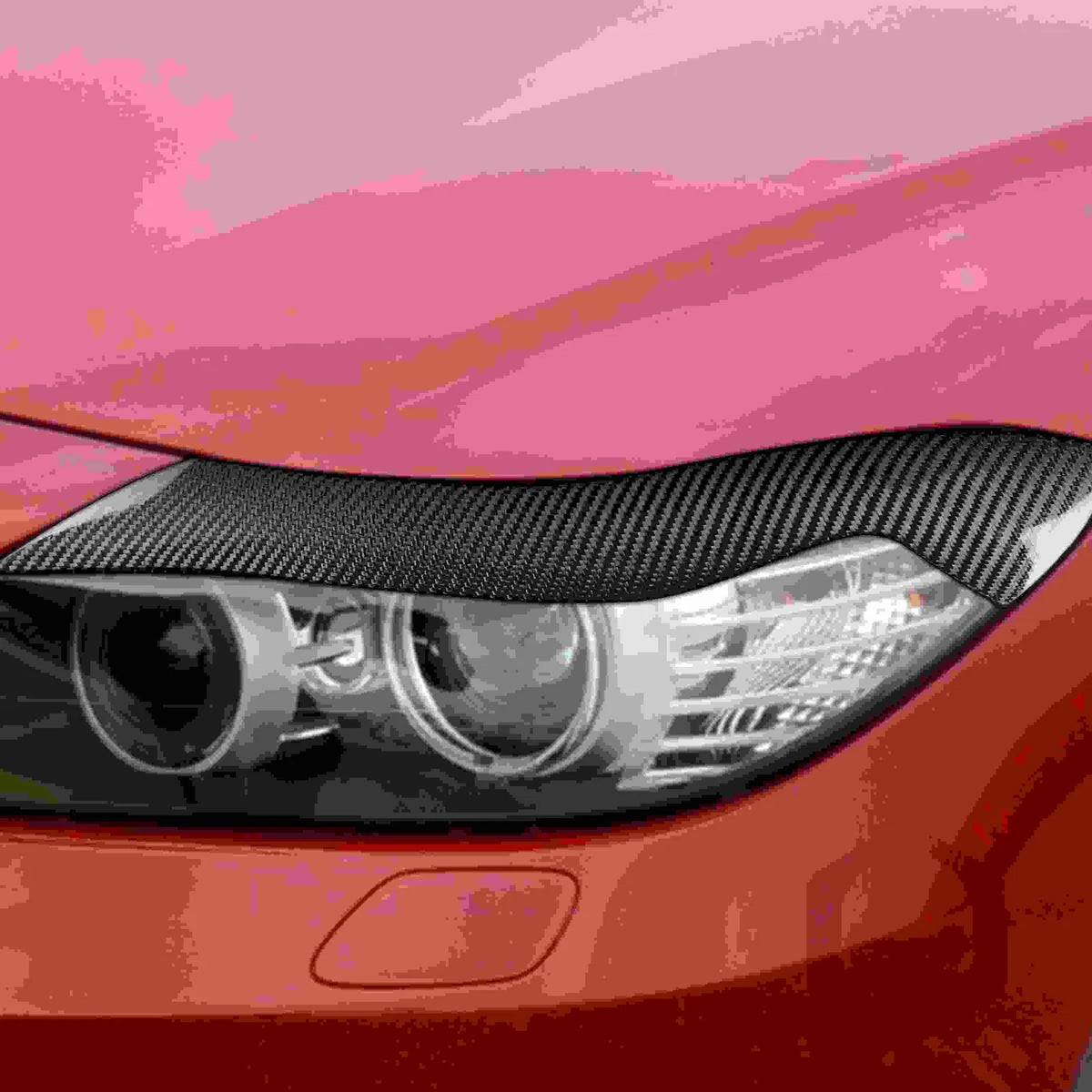 Carbon Fiber Headlight Eyelid Eyebrow Cover Trim for BMW Z4 E89 2009-2015