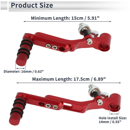 Shifter Lever Red for Honda CBR650R (2019–2022)