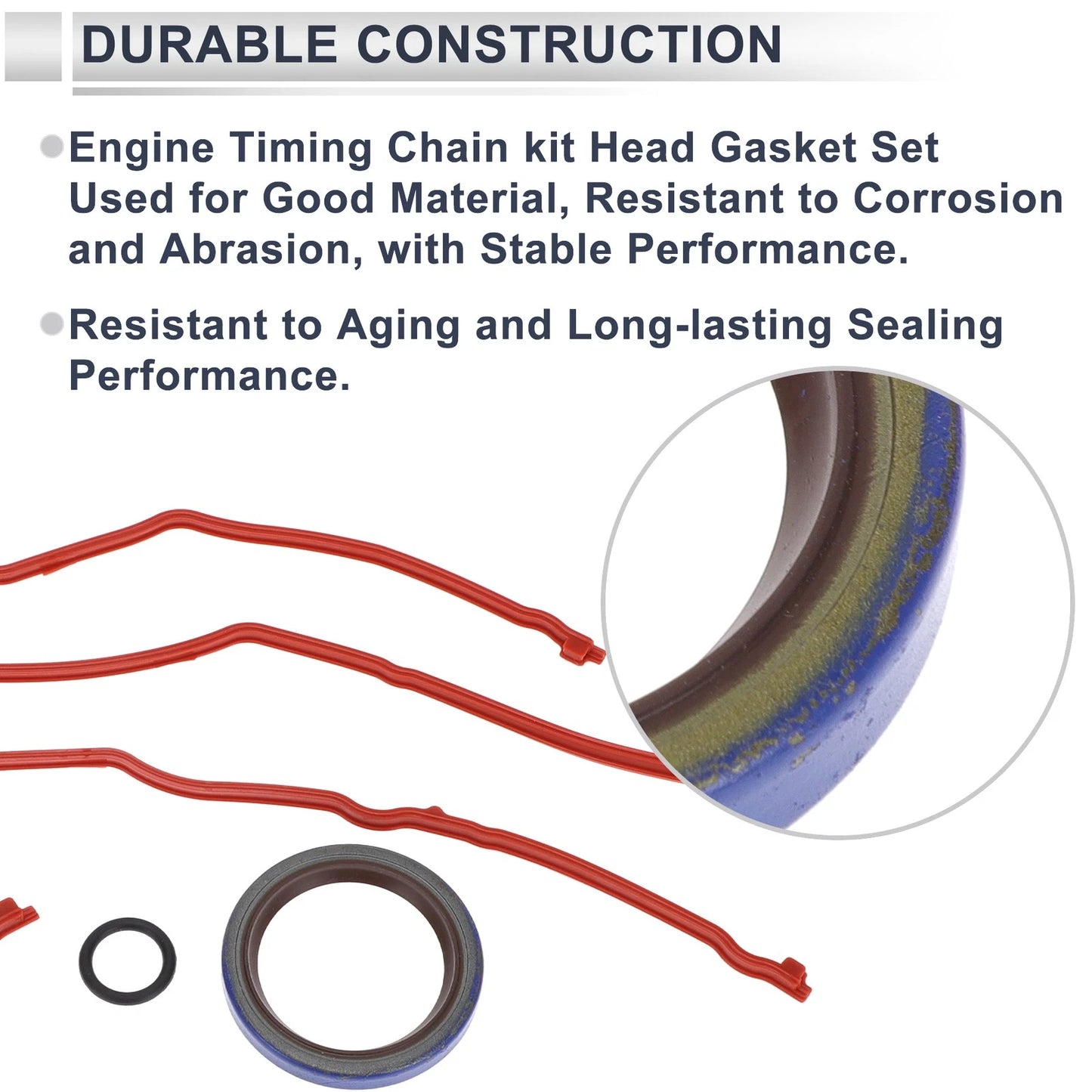 Engine Timing Cover Gasket Set for Ford Mustang 4.6L (1996-2004)