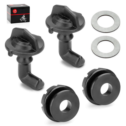 2 x Hood Latch Toggles + Grommets Washers for Polaris RZR S 4 800 (2008–2014)