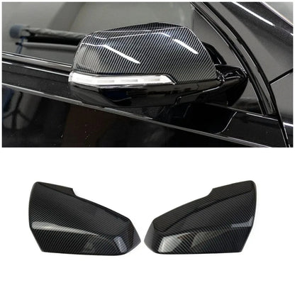 Carbon Fiber Rearview Mirror Lid Cover Trim for Chevrolet Traverse (2018-2023)
