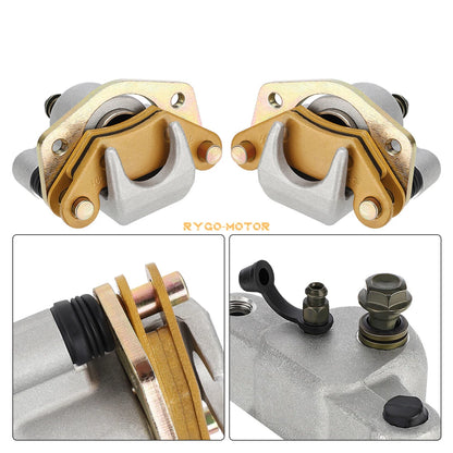 Front Brake Calipers & Pads for Polaris Phoenix 200 Sawtooth 200 Hawkeye 300