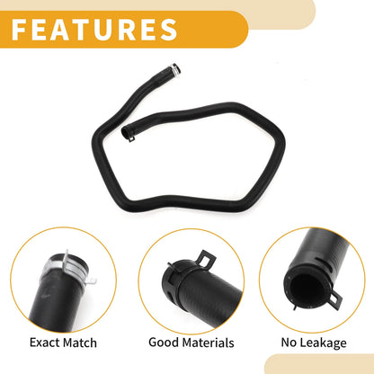 Heater Hose for Ford Focus 2014-2020 Rubber Black 1 x Piece