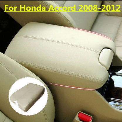Console Armrest Beige Leather Cover for Honda Accord (2008–2012)