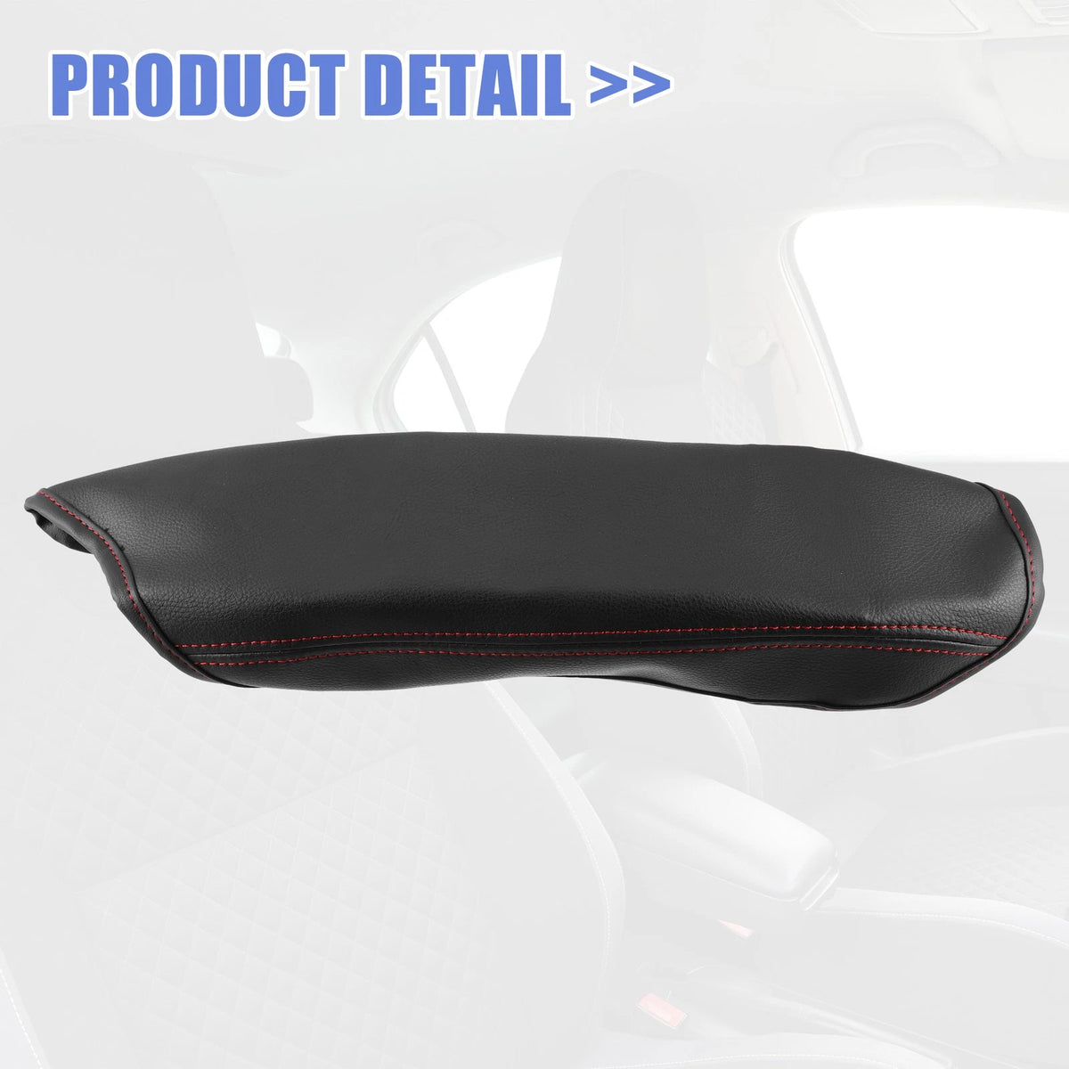 Center Console Armrest Covers for Toyota C-HR (2017-2023) - Red Line Black
