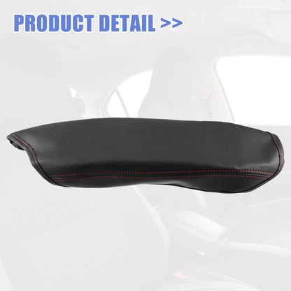 Center Console Armrest Covers for Toyota C-HR (2017-2023) - Red Line Black