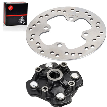 Front Left/Right Wheel Hub with Brake Disc for Honda 44615-HR3-A20/45251-HR6-A62
