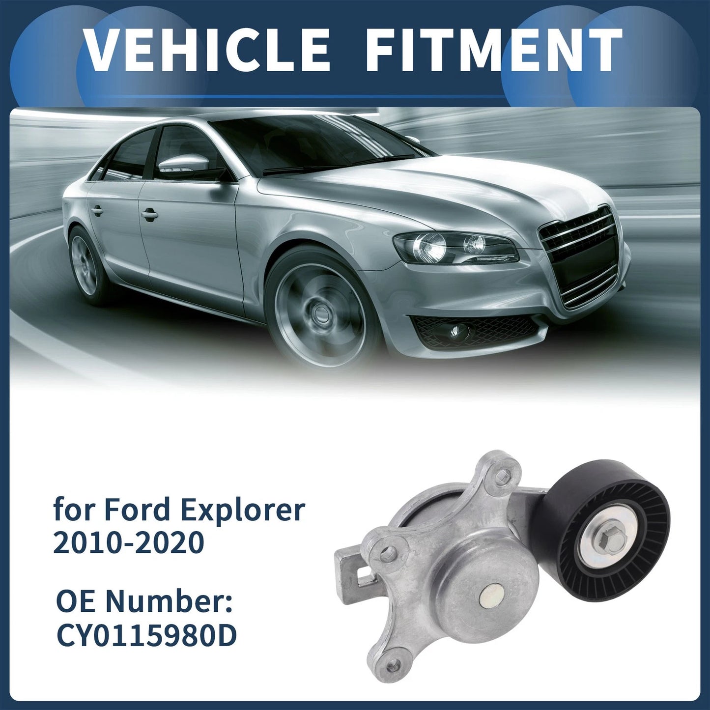 Belt Tensioner for Ford Explorer (2010-2020) - Metal 1 Pc