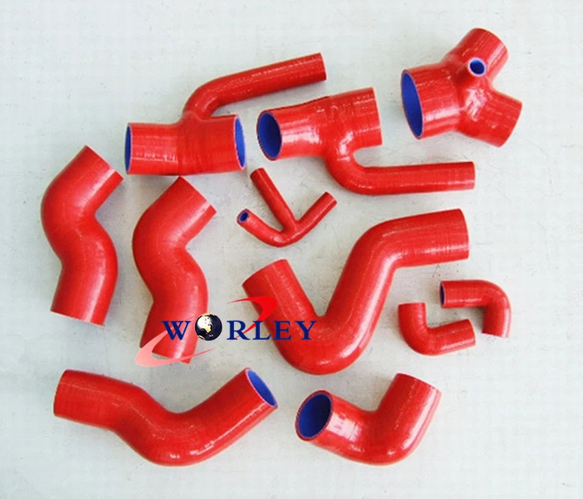 BLACK Silicone Boost Hose for Audi S4/RS4/A6 2.7L V6 Twin Turbo (97-02)