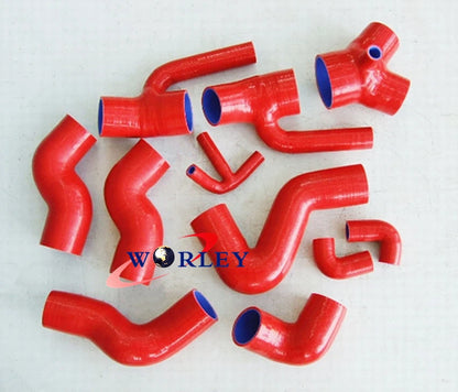 BLACK Silicone Boost Hose for Audi S4/RS4/A6 2.7L V6 Twin Turbo (97-02)