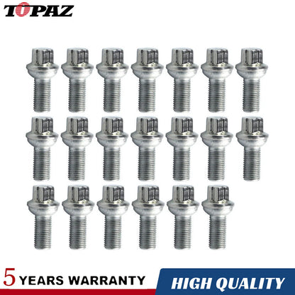20 x Wheel Bolts for Mercedes Benz W204 W211 W212 S212 C207 W221 R172 (2007-2023)