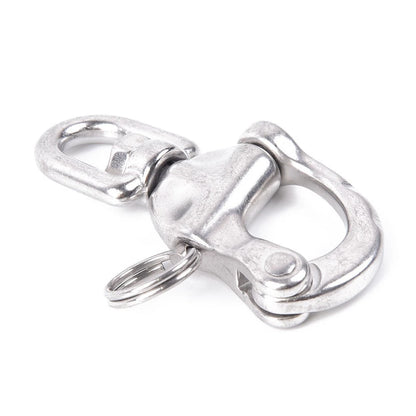 1pcs / 70mm / Marine Grade 316 Stainless Steel Snap Shackle With Swivel Bail