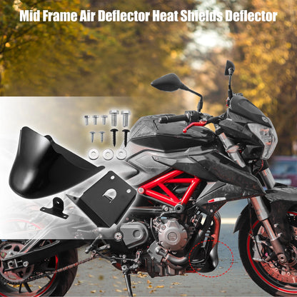 1 Set Lower Spoiler Chin Fairing for Harley Davidson Gloss Black