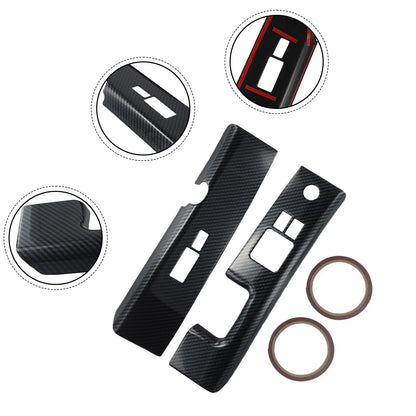 Glass Switch Covers ABS Carbon Fiber for Nissan 350Z (2006–2008)