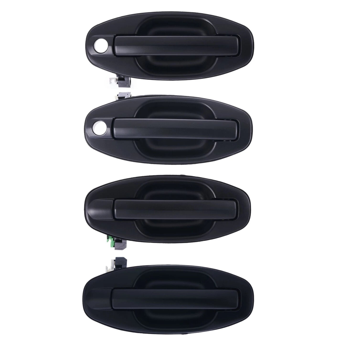 4pc Front/Rear Outer Door Handle Blk for Hyundai Santa Fe (2000–2005)