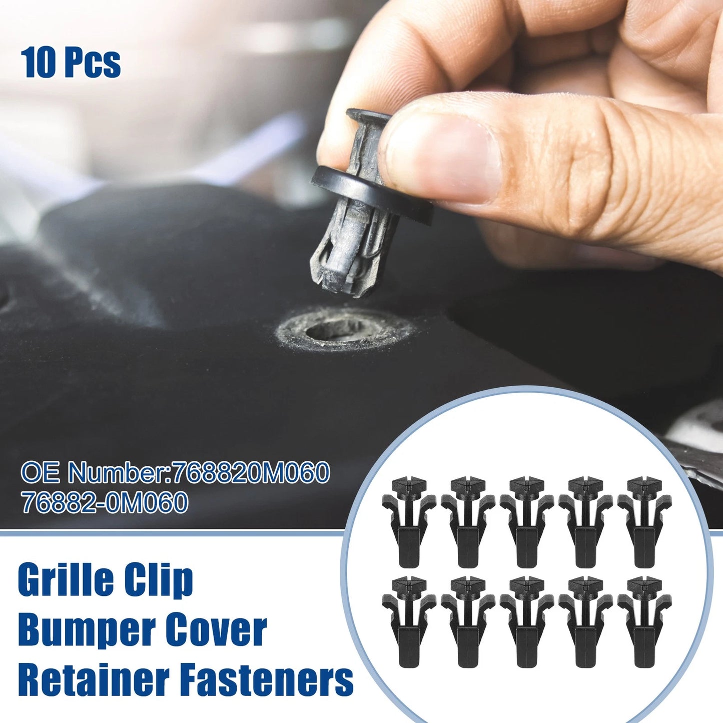 10pcs Grille Clip Bumper Cover Fasteners for Infiniti FX35 Base