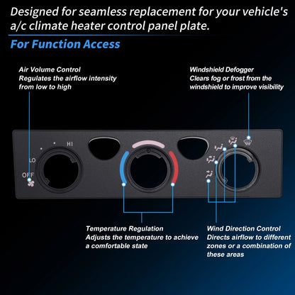 A/C Climate Heater Control Panel Plate for Toyota 4Runner (2003-2009)