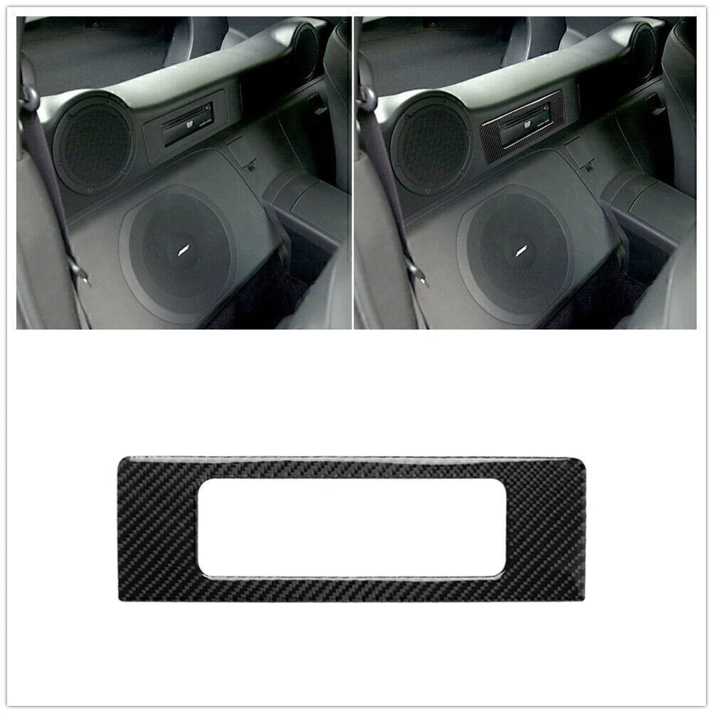 1x Carbon Fiber CD Player Trim Cover for Nissan 350Z (2003-2009)