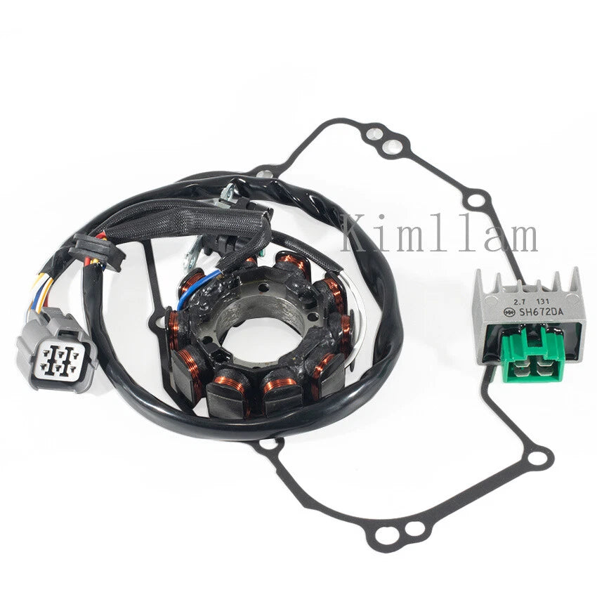 Stator Coil, Regulator Rectifier, Gasket for Kawasaki KLX450A 2008, KLX450R 2012-2019
