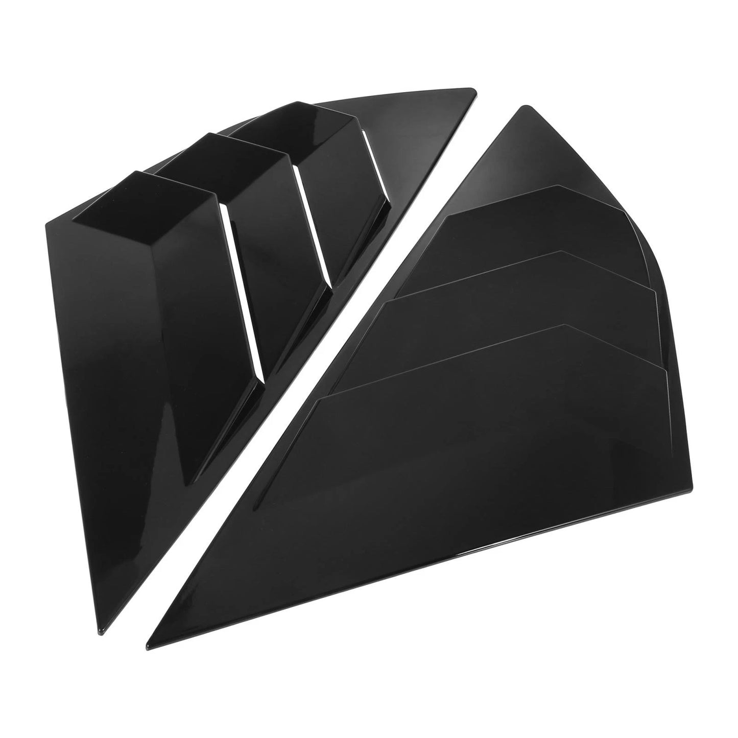 Auto Rear Side Window Louvers Cover for Ford Focus (2012-2018) Gloss Black